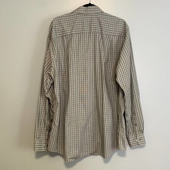 Calvin Klein Grey Plaid Dress Shirt 17.5 XL - Picture 5 of 5